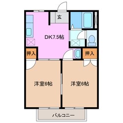 グリーンビラ桜の物件間取画像